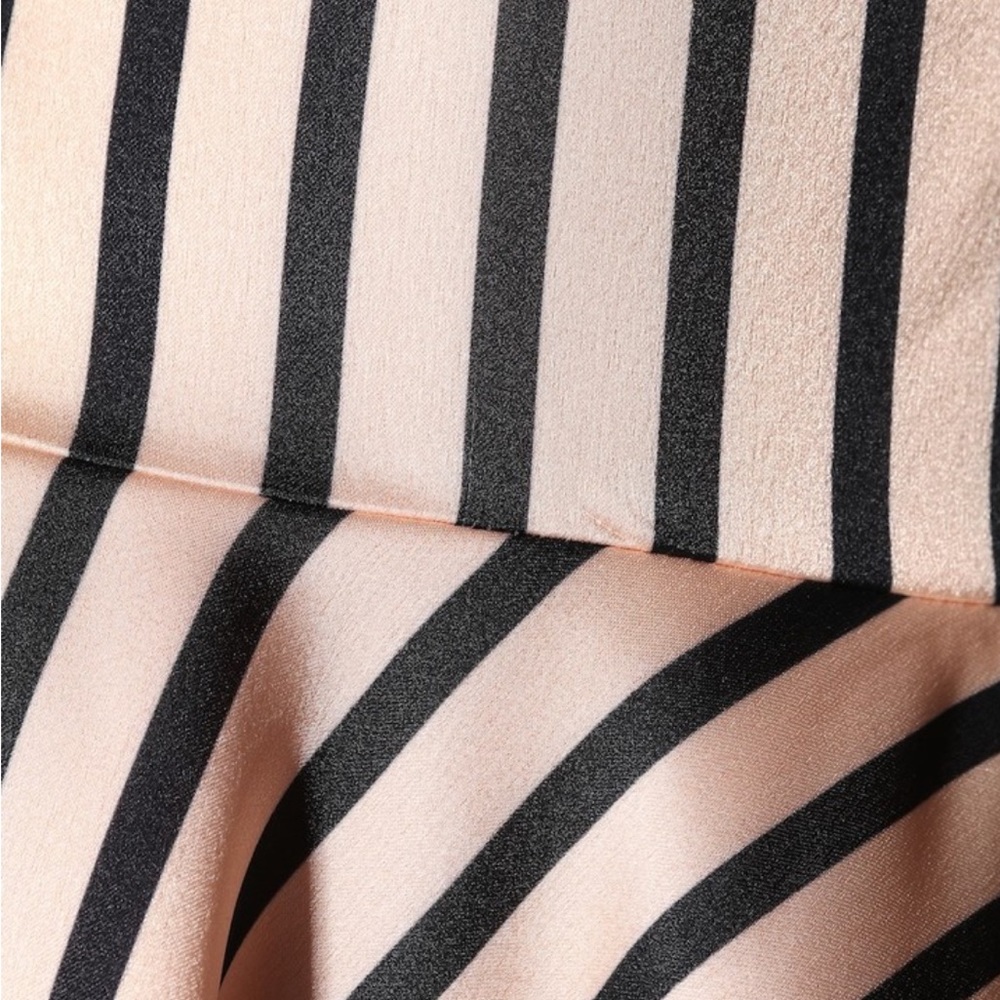 Self Portrait | black striped off shoulder top - Picture 4 of 5